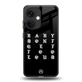 don't get too loud back phone cover | glass case for oneplus nord ce 3