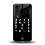 don't get too loud back phone cover | glass case for oneplus nord ce 4