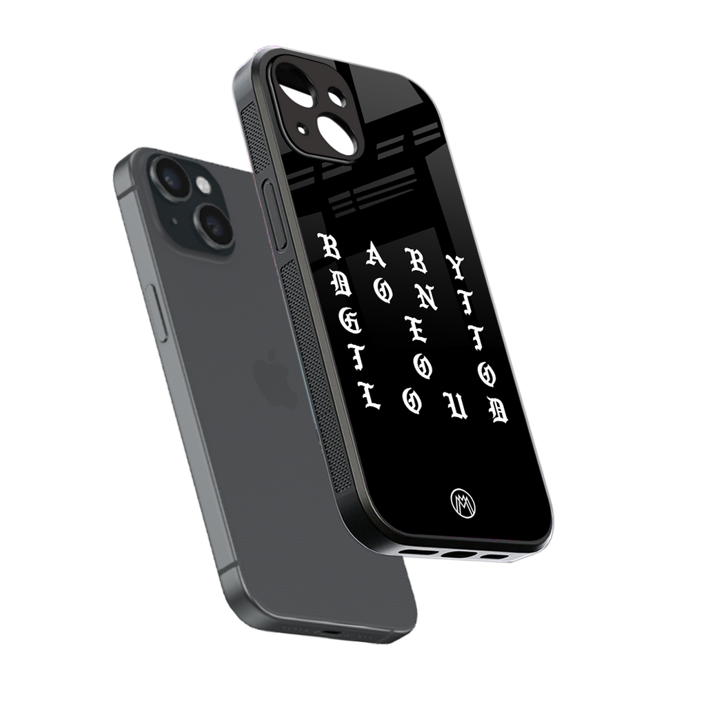 don't get too loud back phone cover | glass case for iphone 15