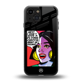 don't give a flying chappal back phone cover | glass case for iphone 13 mini
