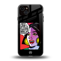 don't give a flying chappal back phone cover | glass case for iphone 14 plus