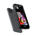 don't give a flying chappal back phone cover | glass case for iphone 15 plus