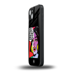 don't give a flying chappal back phone cover | glass case for iphone 14 plus