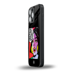 don't give a flying chappal back phone cover | glass case for iphone 15 pro max