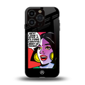 don't give a flying chappal back phone cover | glass case for iphone 15 pro