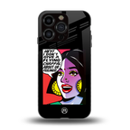 don't give a flying chappal back phone cover | glass case for iphone 15 pro