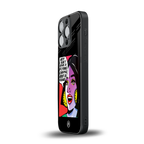 don't give a flying chappal back phone cover | glass case for iphone 15 pro