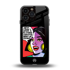 don't give a flying chappal back phone cover | glass case for iphone 16 pro max