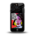 don't give a flying chappal back phone cover | glass case for iphone 16 pro