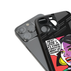 don't give a flying chappal back phone cover | glass case for iphone 15 pro