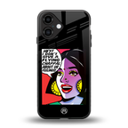 don't give a flying chappal back phone cover | glass case for iphone 16