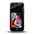 don't give a flying chappal back phone cover | glass case for iphone 16e