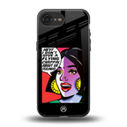don't give a flying chappal back phone cover | glass case for iphone 16e