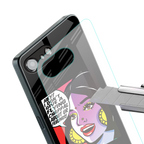 don't give a flying chappal back phone cover | glass case for iphone 16e