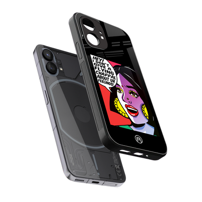 don't give a flying chappal back phone cover | glass case for nothing phone 1