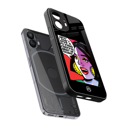 don't give a flying chappal back phone cover | glass case for nothing phone 2