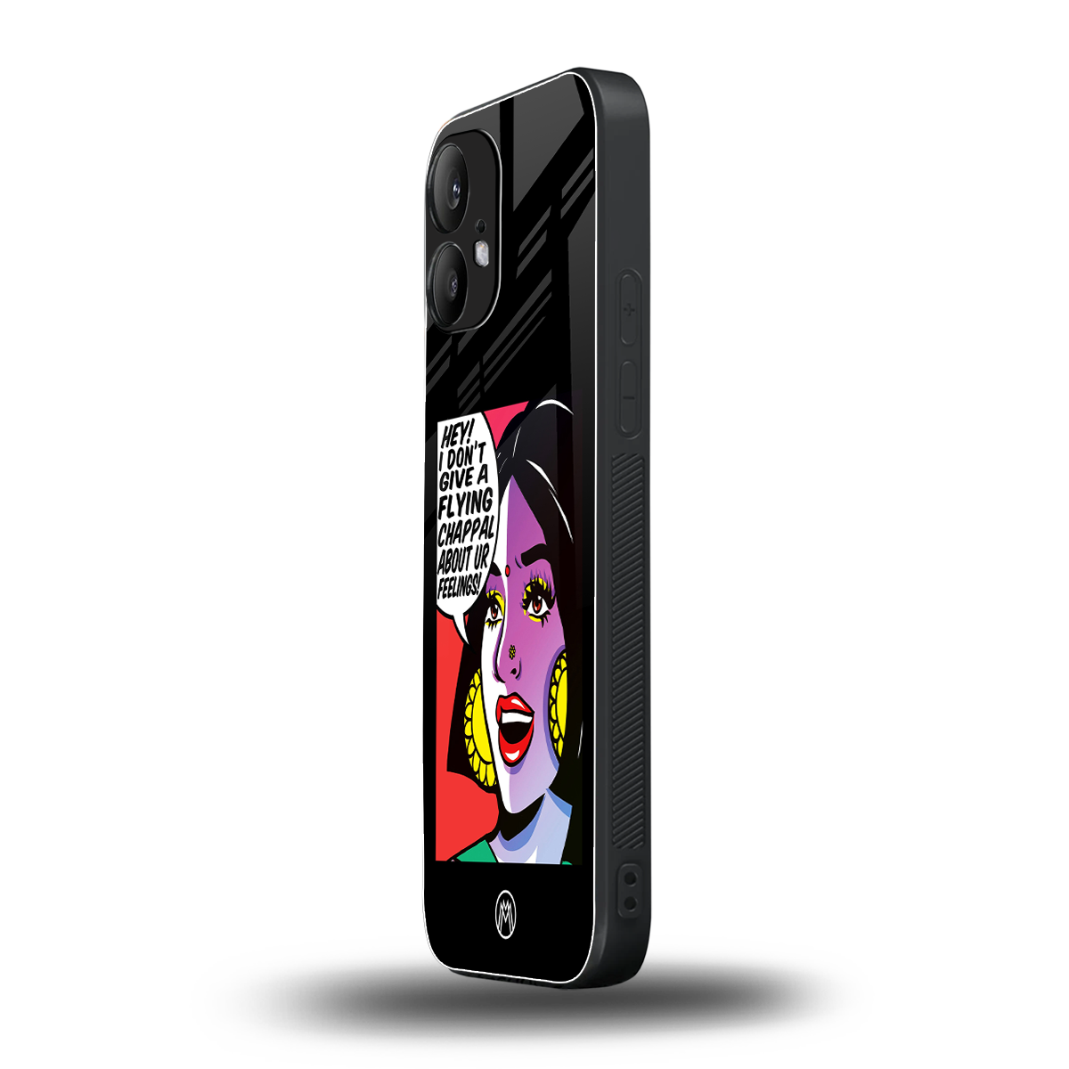 don't give a flying chappal back phone cover | glass case for nothing phone 2