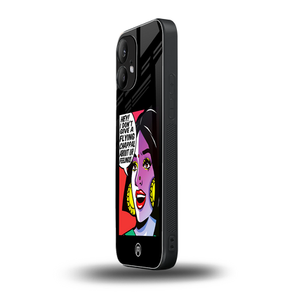 don't give a flying chappal back phone cover | glass case for nothing phone 2