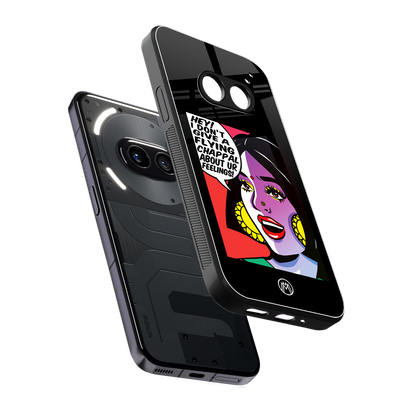 don't give a flying chappal back phone cover | glass case for nothing phone 2a