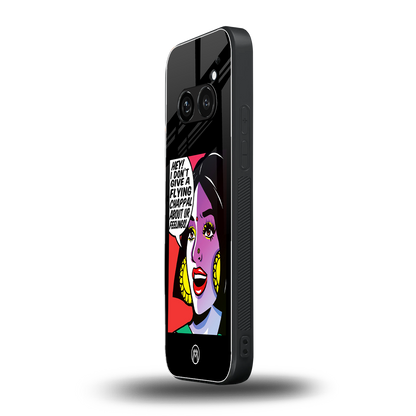 don't give a flying chappal back phone cover | glass case for nothing phone 2a