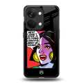 don't give a flying chappal back phone cover | glass case for oneplus nord 3
