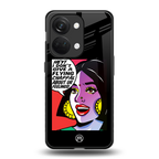 don't give a flying chappal back phone cover | glass case for oneplus nord 3