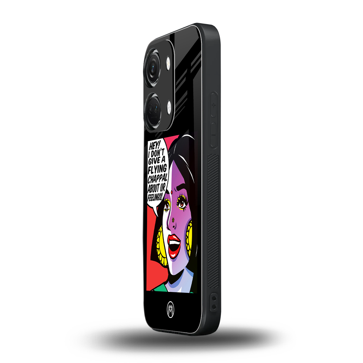 don't give a flying chappal back phone cover | glass case for oneplus nord 3
