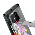don't give a flying chappal back phone cover | glass case for oneplus nord 3