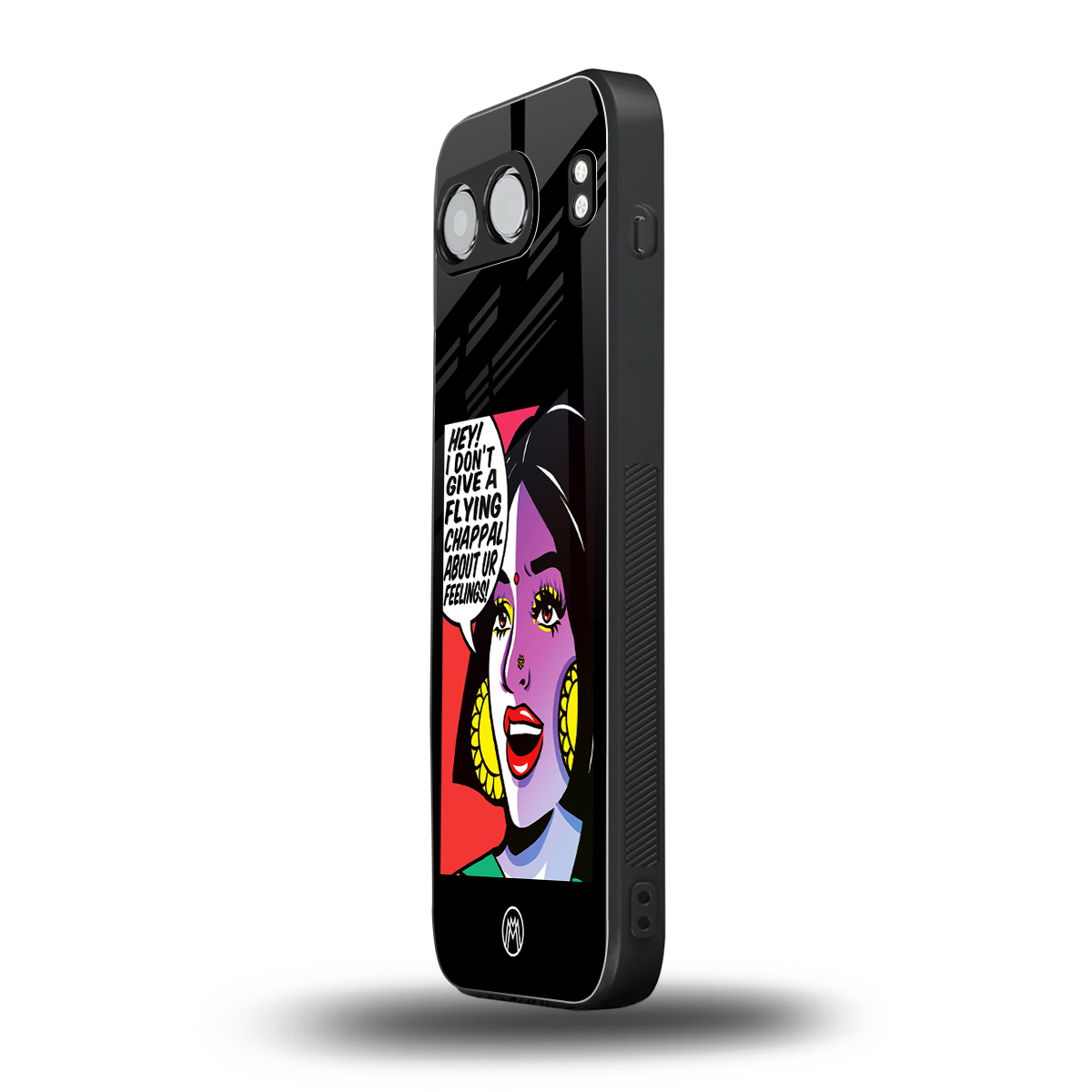 don't give a flying chappal back phone cover | glass case for oneplus nord 4