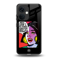 don't give a flying chappal back phone cover | glass case for oneplus nord ce 3