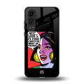 don't give a flying chappal back phone cover | glass case for oneplus nord ce 4 lite