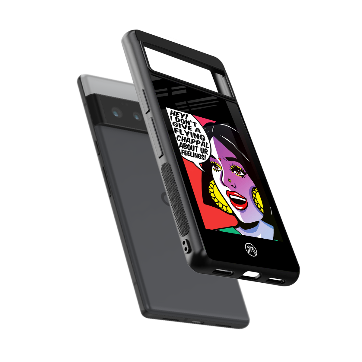don't give a flying chappal back phone cover | glass case for google pixel 6 pro