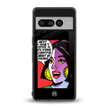 don't give a flying chappal back phone cover | glass case for google pixel 7 pro