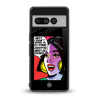 don't give a flying chappal back phone cover | glass case for google pixel 7 pro