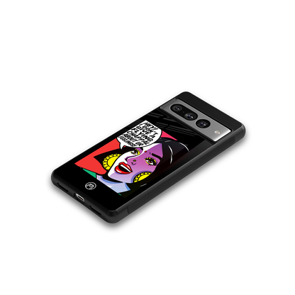 don't give a flying chappal back phone cover | glass case for google pixel 7 pro