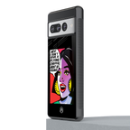 don't give a flying chappal back phone cover | glass case for google pixel 7 pro