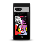 don't give a flying chappal back phone cover | glass case for Google Pixel 7