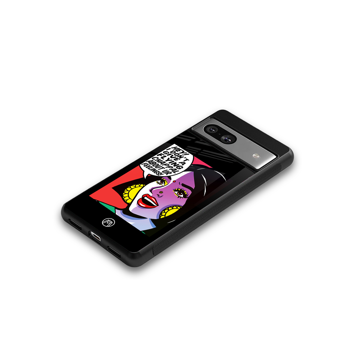 don't give a flying chappal back phone cover | glass case for Google Pixel 7