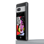 don't give a flying chappal back phone cover | glass case for Google Pixel 7