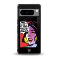 don't give a flying chappal back phone cover | glass case for google pixel 8 pro