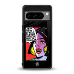 don't give a flying chappal back phone cover | glass case for google pixel 8 pro