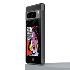 don't give a flying chappal back phone cover | glass case for google pixel 8 pro