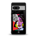 don't give a flying chappal back phone cover | glass case for Google Pixel 8