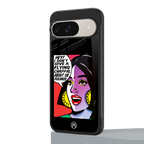 don't give a flying chappal back phone cover | glass case for google pixel 9