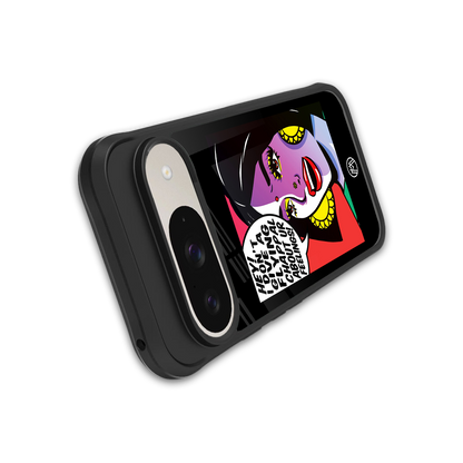 don't give a flying chappal back phone cover | glass case for google pixel 9