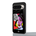 don't give a flying chappal back phone cover | glass case for google pixel 9 pro