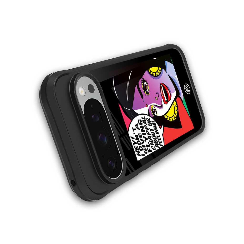 don't give a flying chappal back phone cover | glass case for google pixel 9 pro