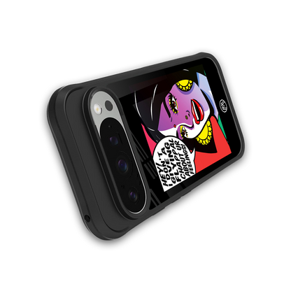 don't give a flying chappal back phone cover | glass case for google pixel 9 pro