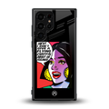don't give a flying chappal back phone cover | glass case for samsung galaxy s23 ultra