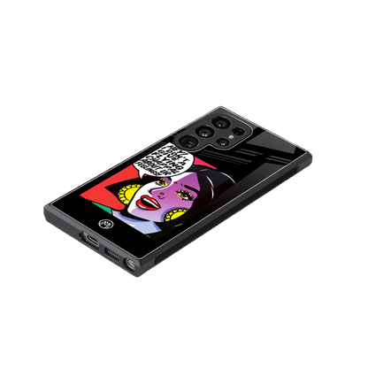 don't give a flying chappal back phone cover | glass case for samsung galaxy s23 ultra